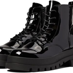 Dirty Laundry Patent Leather Platform Combat Boots
